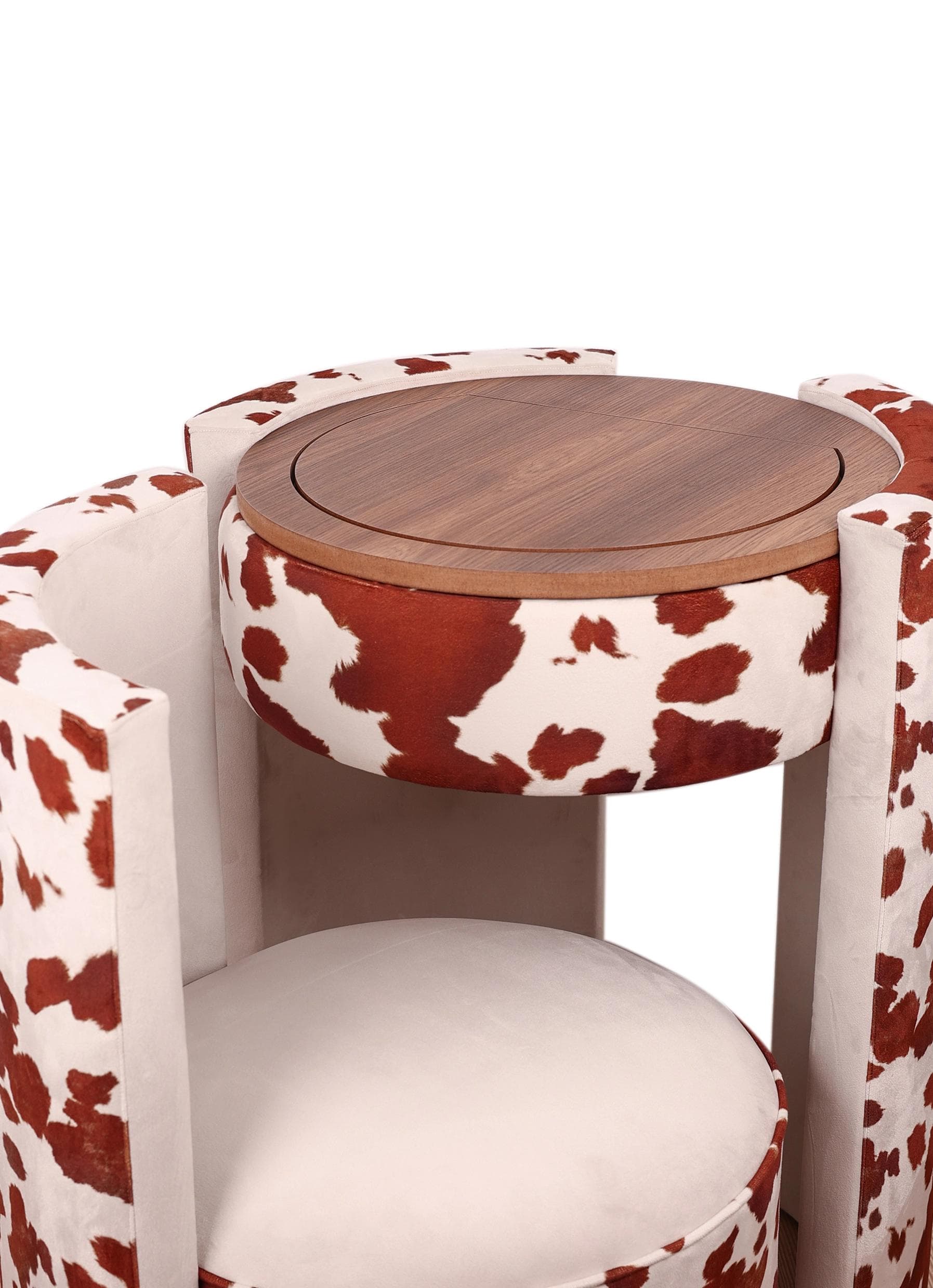 cow-print-makeup-table